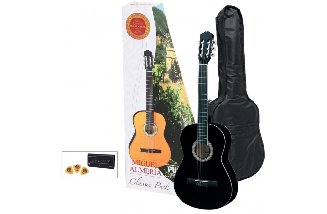 Pachet de chitara clasica 4/4 Almeria Classic 4/4 Player Pack BK