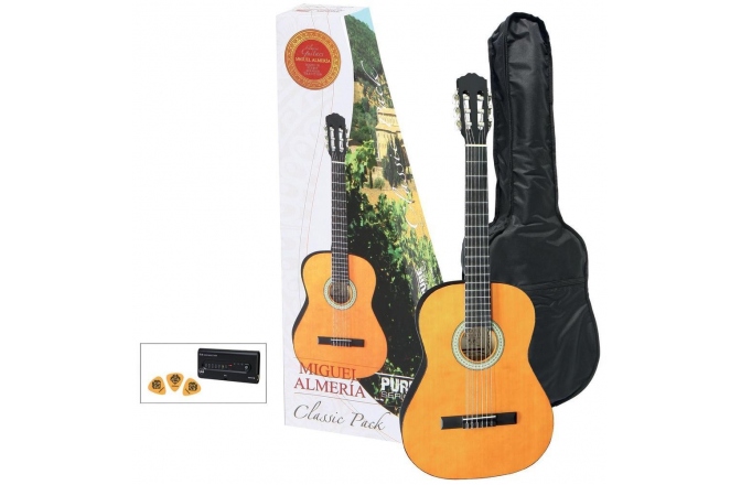 Pachet de chitara clasica 4/4 Almeria Classic 4/4 Player Pack NT