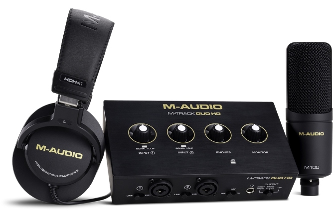 Pachet de înregistrări M-AUDIO M-Track Duo HD Pack
