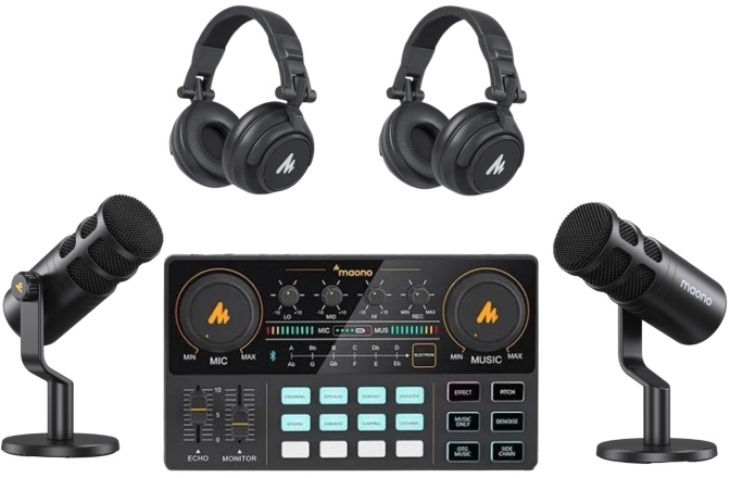 Pachet de înregistrări Podcast maono Maonocaster AME2 Bundle