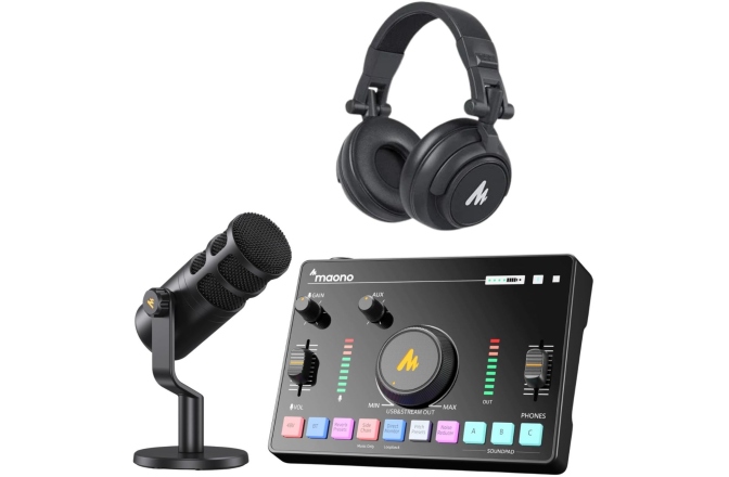 Pachet de înregistrări Podcast maono Podcast Pack AMC2 NEO & PD100 & MH601