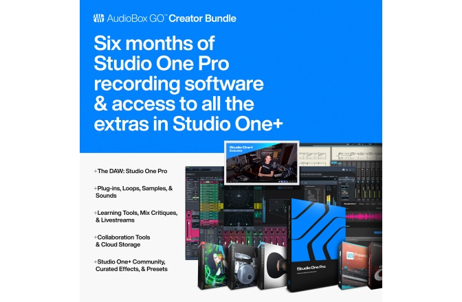 Pachet de înregistrări Presonus AudioBox GO Creator Bundle