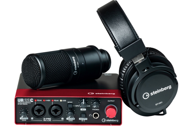 Pachet de înregistrări Steinberg UR22C Red Recording Pack