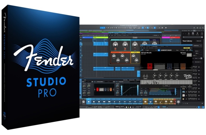 Pachet software audio Fender Studio Pro W 12M Pro+ Hybrid License