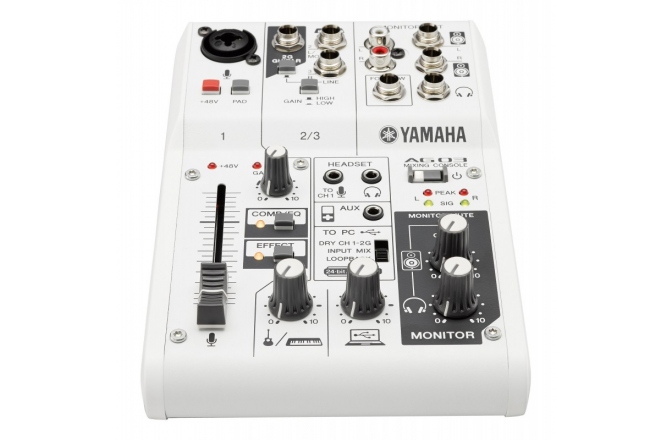 Pachet Streaming Yamaha AG03 mk2 Streaming Pack White