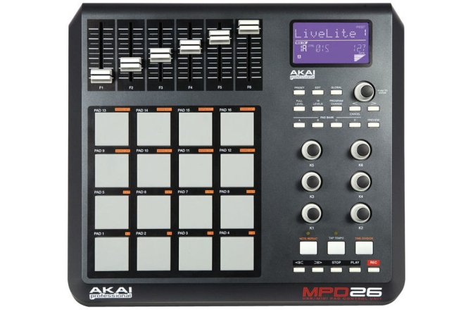 Pad controler MIDI/USB Akai MPD 26