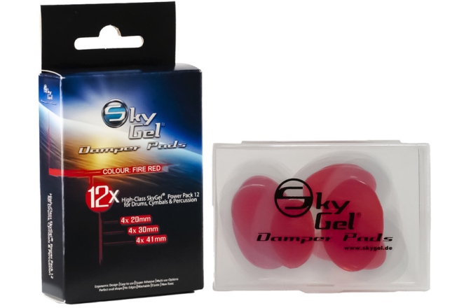 Pad de amortizare cu gel SKY Music	 Damper Pads SkyGel Fire Red SG12FR