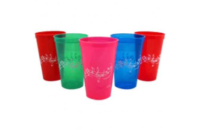 Pahar Colorat din Plastic de 30 ml No brand Plastic cup- Music Design