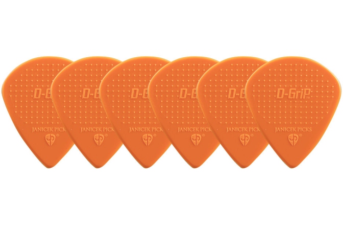 Pană chitara - set 6 Janicek Picks D-Grip Nylonpicks 1.18 Portocaliu Set 6