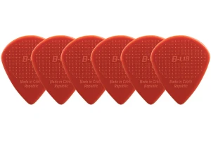 Janicek Picks D-Grip Nylonpicks 1.18 Rosu Set 6