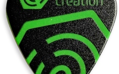 Pană de chitară Soundcreation Logo Green Duralin 0.85mm Medium