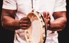 Pandeiro  Meinl Wood Shaker Pandeiro 10" - Poplar Frame/5 Shaker/Napa Head