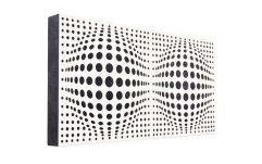 Panou acustic cu vata minerala<br /> Mega Acoustic FiberPRO 120 AcouSphere Alb Negru