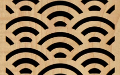 Panou acustic GIK Acoustics Impression Panel Diffuser/Absorber 50mm Gatsby Square Beech Wood