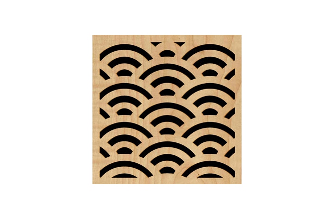 Panou acustic GIK Acoustics Impression Panel Diffuser/Absorber 50mm Gatsby Square Beech Wood