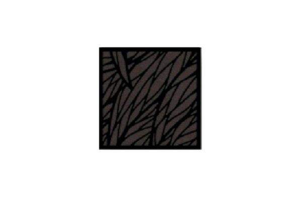 Impression Panel Diffuser/Absorber 50mm Wavy Leaves Square Black Veneer