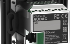 Panou de intrări în rețea Dante Audac NWP 400 Black