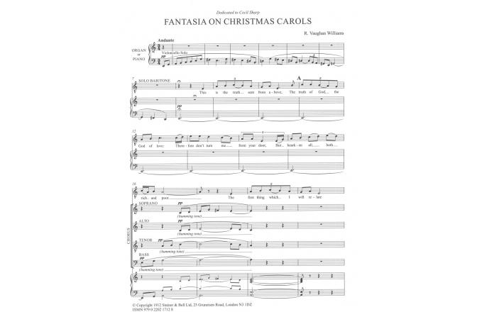 Partituri pentru cor mixt No brand Fantasia On Christmas Carols