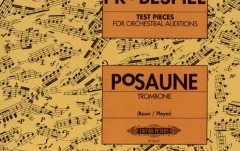 Partituri trombon Edition Peteres Orchester Probespiel Posaune