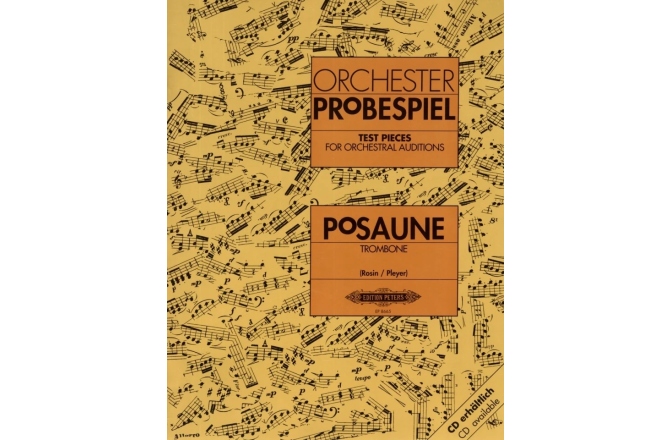 Partituri trombon Edition Peteres Orchester Probespiel Posaune