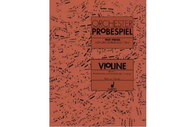 Partituri vioară Schott Orchester Probespiel Violin