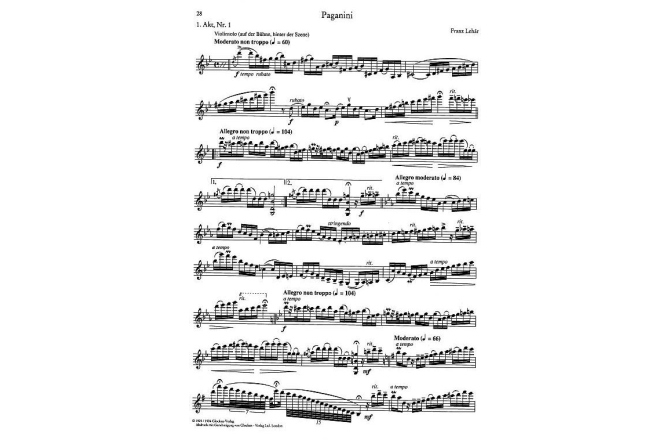 Partituri vioară Schott Orchester Probespiel Violin