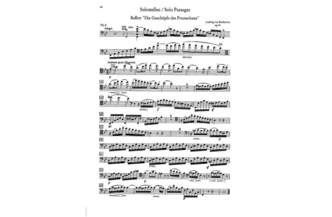 Partituri violoncel Schott Probespiel Violoncello