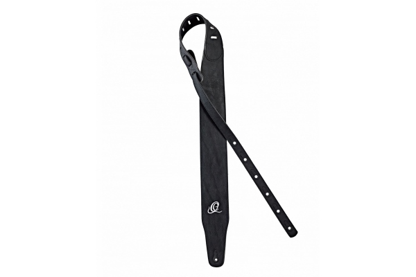 Ortega Vegan Series Guitar Strap extra wide - black 3"/75mm