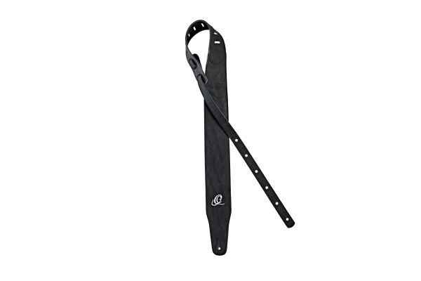 Ortega Vegan Series Guitar Strap extra wide - black 3"/75mm — 2