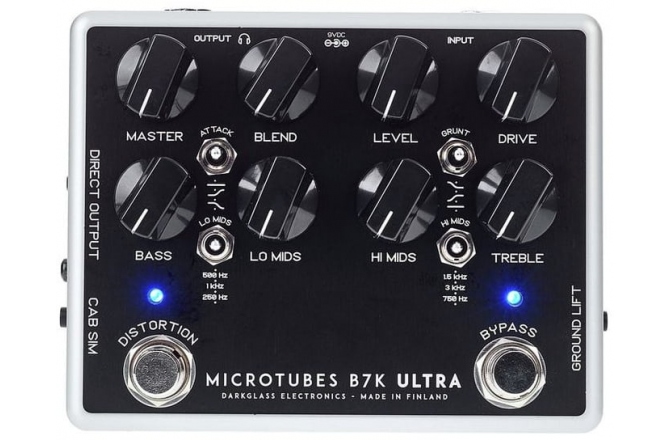 Pedala de efect overdrive pentru chitara bass Darkglass Microtubes B7K V2 Ultra