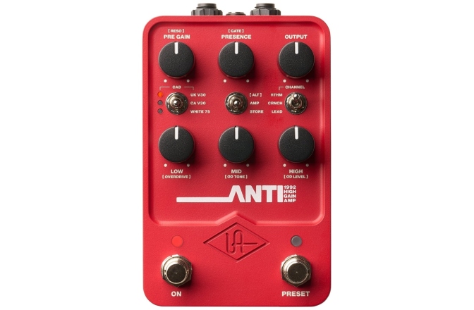 Pedala emulare amp<br /> Universal Audio UAFX ANTI 1992 High Gain Amp
