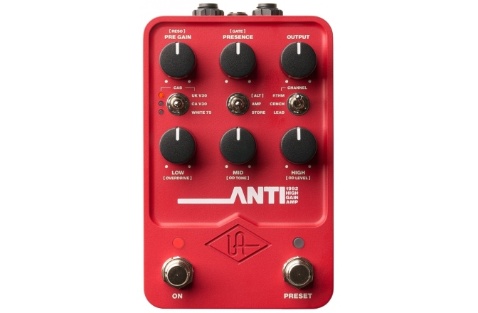 Pedala emulare amp<br /> Universal Audio UAFX ANTI 1992 High Gain Amp