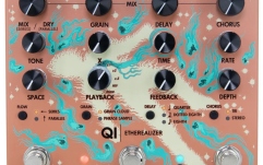 Pedală multi-efect stereo Walrus Audio Qi Etherealizer Terracotta