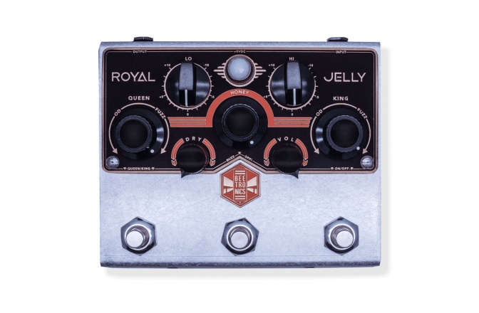 Pedala overdrive / fuzz Beetronics Royal Jelly (Black)