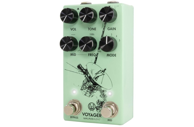 Pedală overdrive/preamp Walrus Audio Voyager MKII (Seafoam)