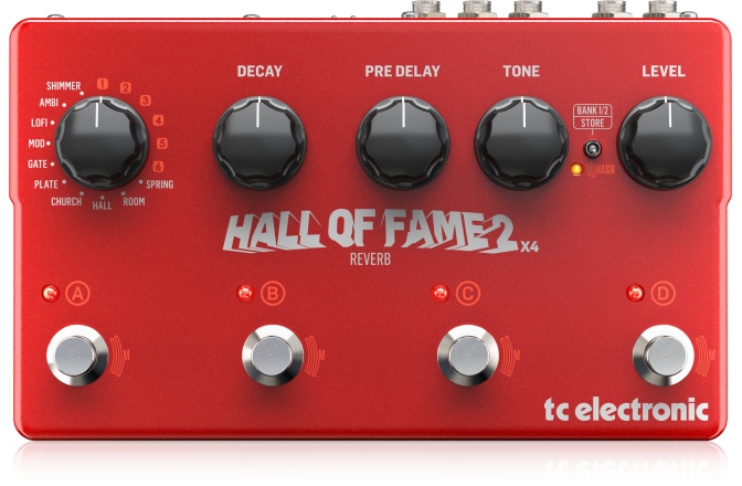 Pedala reverb<br /> TC Electronic Hall of Fame 2x4 Reverb
