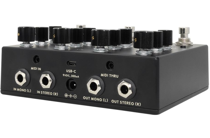Pedală stereo multi-efect Walrus Audio Qi Etherealizer (Black)