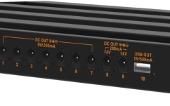Pedalier  YUER  PR-01L - Large Size Pedalboard with build-in power supply