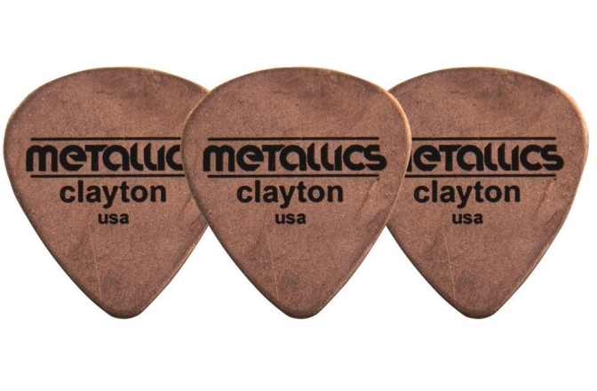 Pene de chitara Clayton Pene metalice cupru 3 bucati