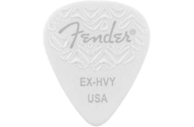 Pene de Chitară Fender 351 Shape White Extra Heavy (6)