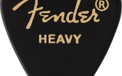 Pene de Chitară Fender Classic Celluloid Black 351 Shape Heavy 12 Count