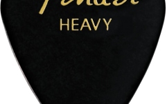 Pene de Chitară Fender Classic Celluloid Black 351 Shape Heavy144 Count