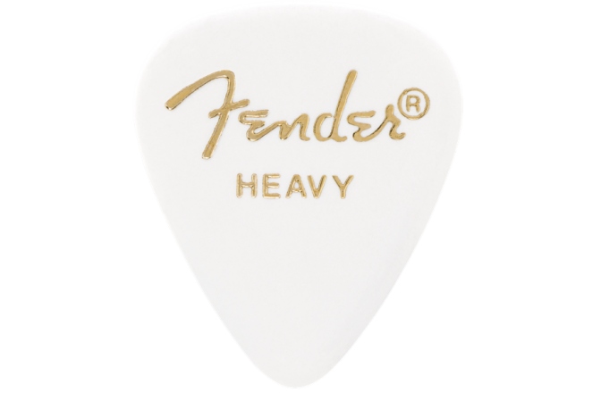 Pene de Chitară Fender Classic Celluloid White 351 Shape Heavy 144 Count