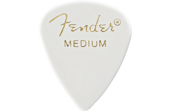 Pene de Chitară Fender Classic Celluloid White 351 Shape Medium 12 Count