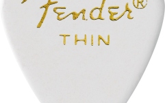 Pene de Chitară Fender Classic Celluloid White 351 Shape Thin 12 Count