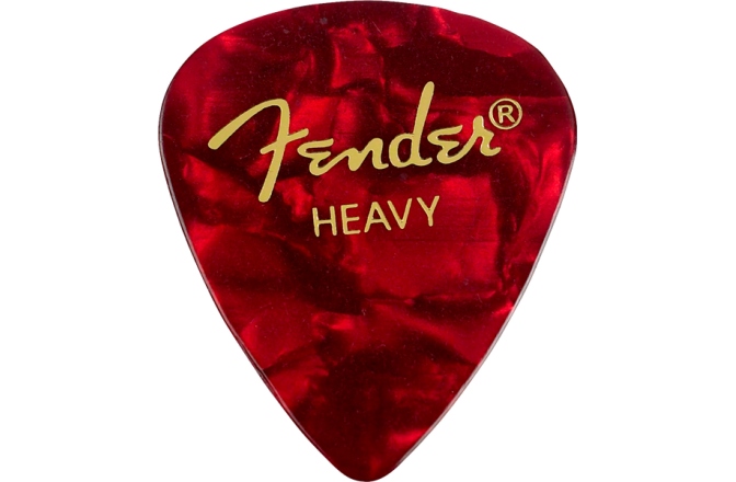 Pene de Chitară Fender Premium Celluloid 351 Shape Picks Heavy Red Moto 12-Pack
