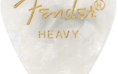 Pene de Chitară Fender Premium Celluloid 351 Shape Picks Heavy White Moto 12-Pack