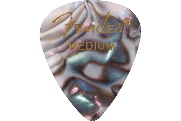 Premium Celluloid 351 Shape Picks Medium Abalone 12-Pack