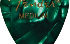 Pene de Chitară Fender Premium Celluloid 351 Shape Picks Medium Green Moto 12-Pack