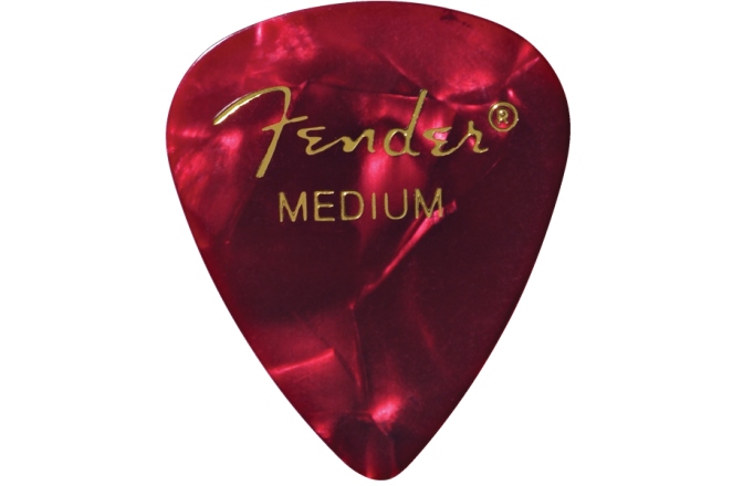 Pene de Chitară Fender Premium Celluloid 351 Shape Picks Medium Red Moto 12-Pack